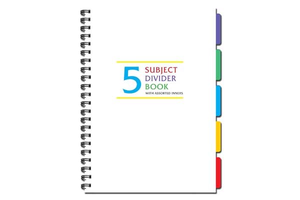 5 Subject Notebook