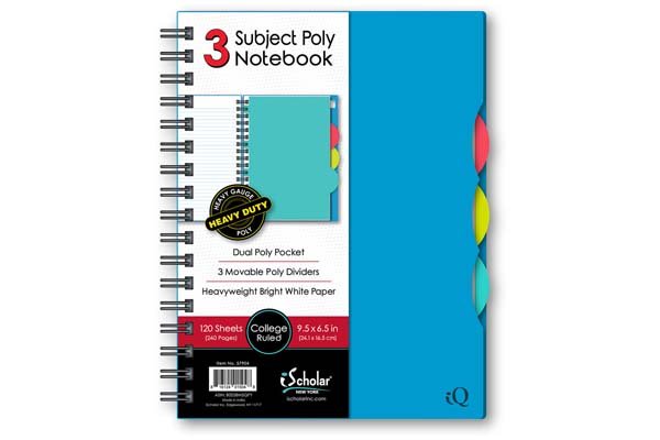 3 Subject Notebook